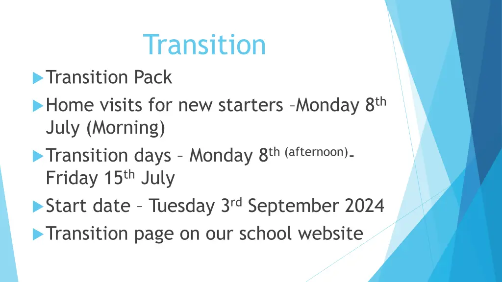 transition