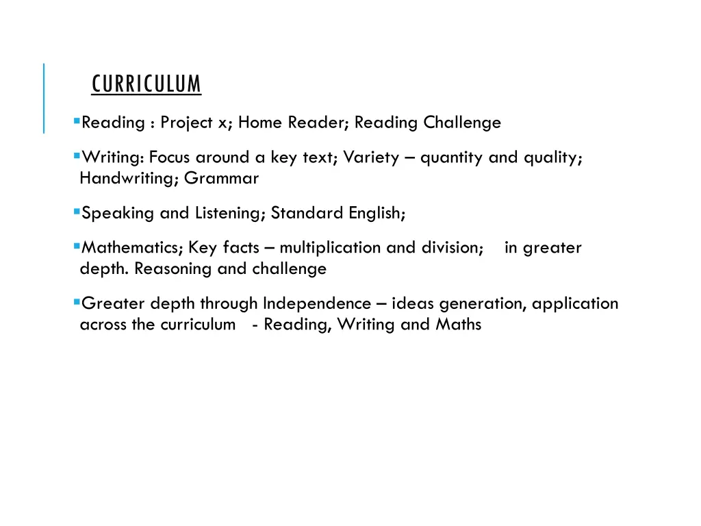 curriculum 1