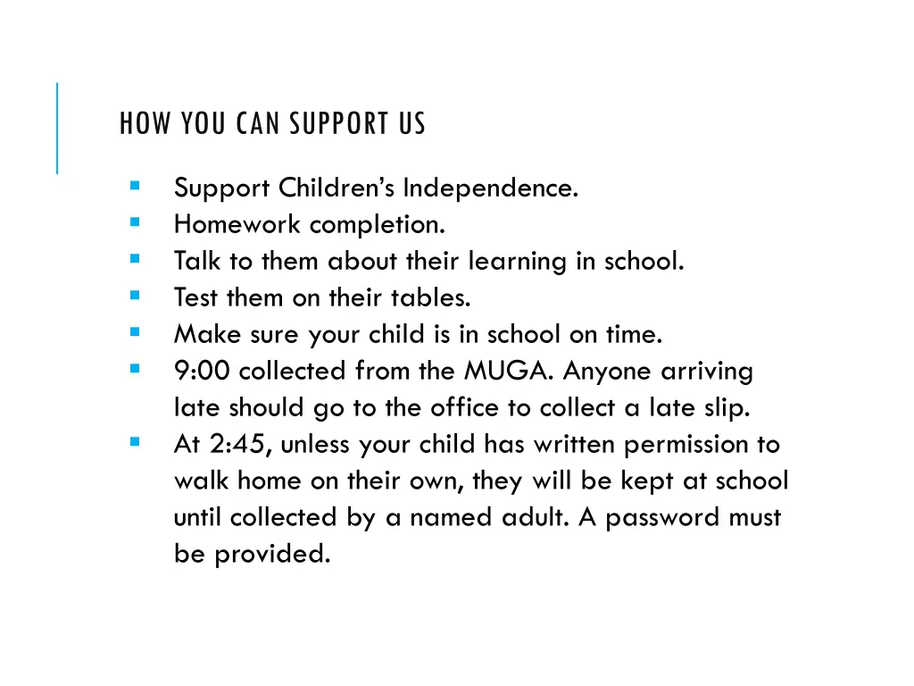 how you can support us