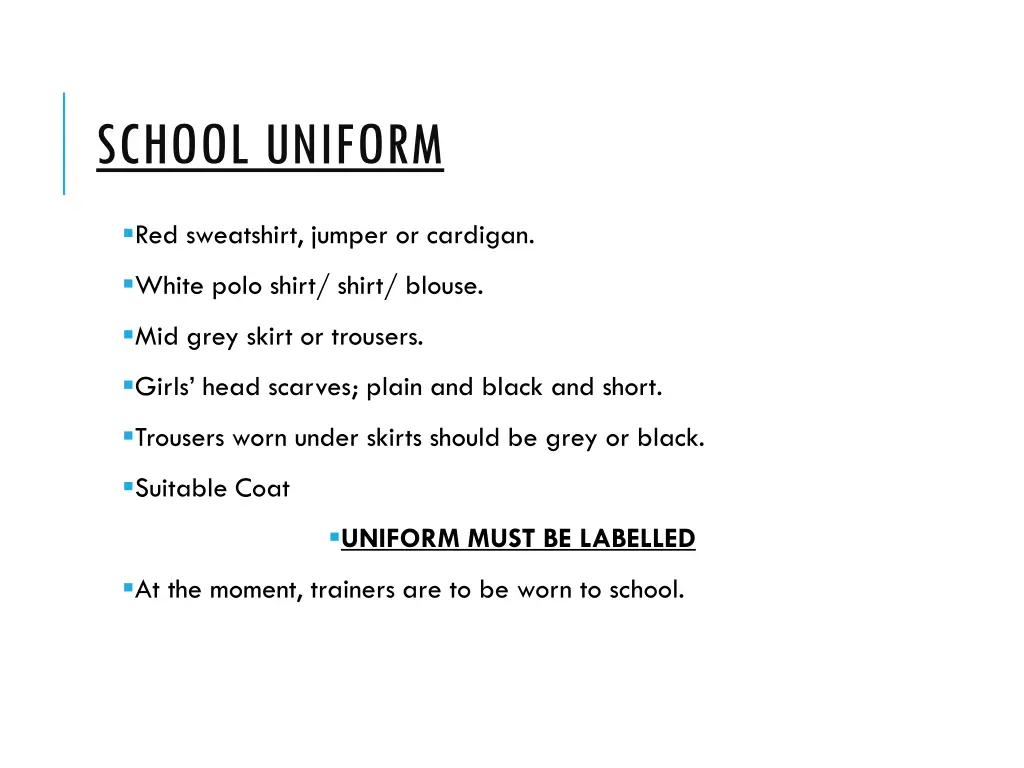 school uniform