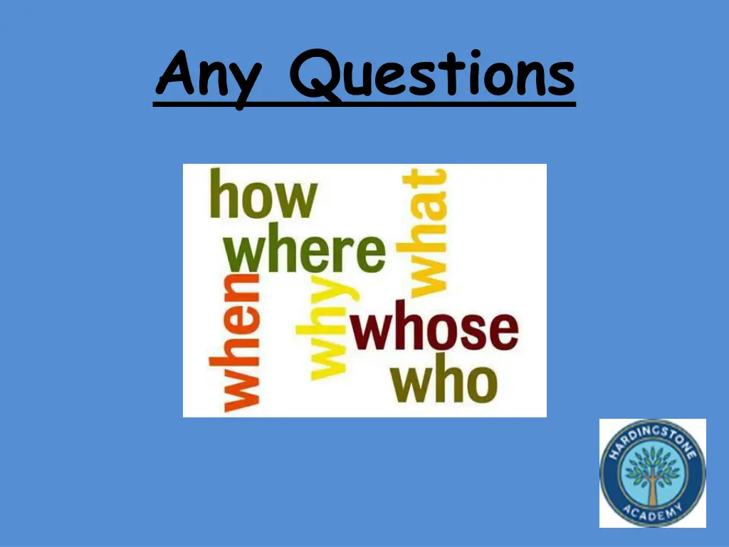 any questions