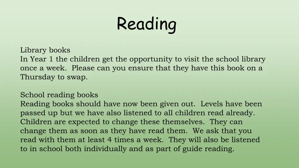 reading