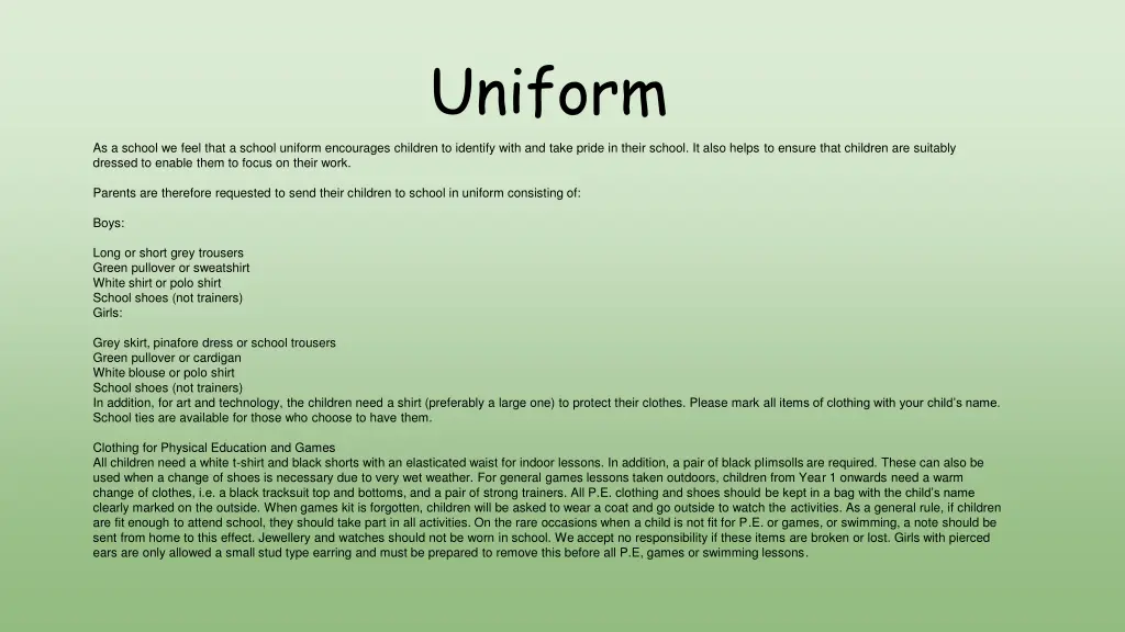 uniform