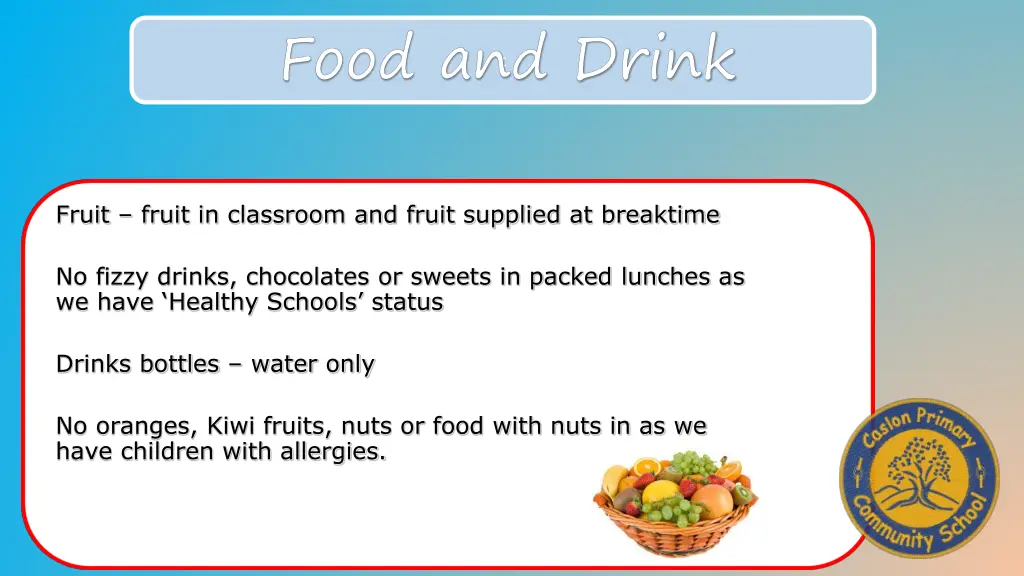 food and drink