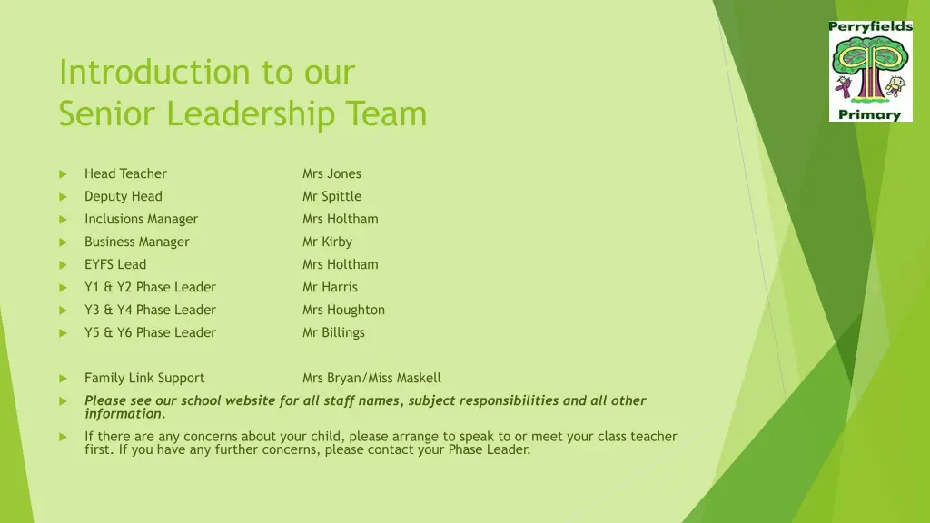 introduction to our senior leadership team