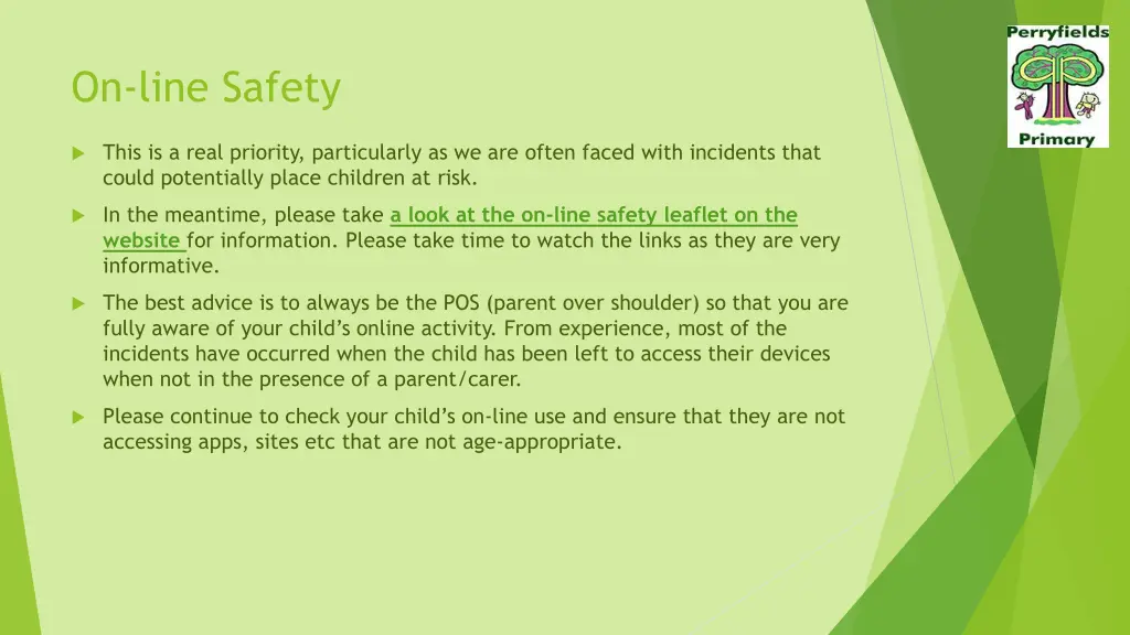 on line safety