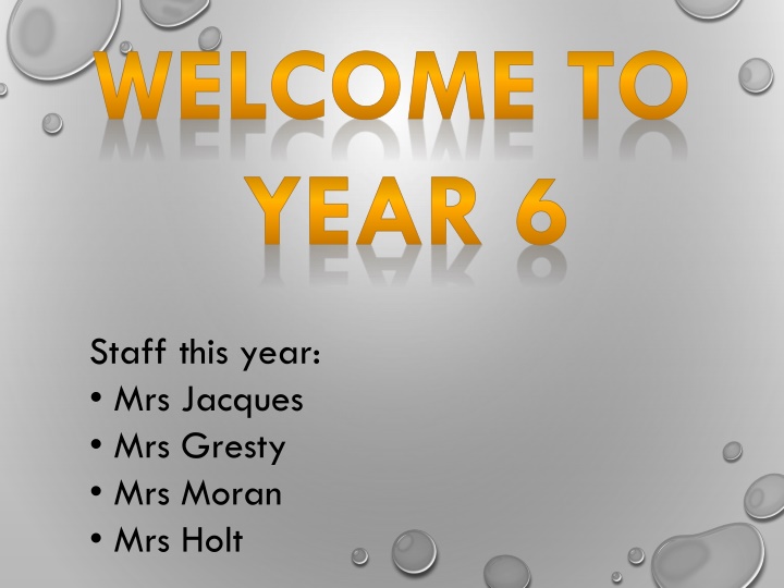 welcome to year 6