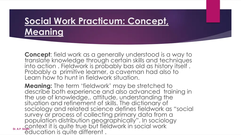 social work practicum concept meaning