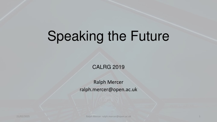 speaking the future