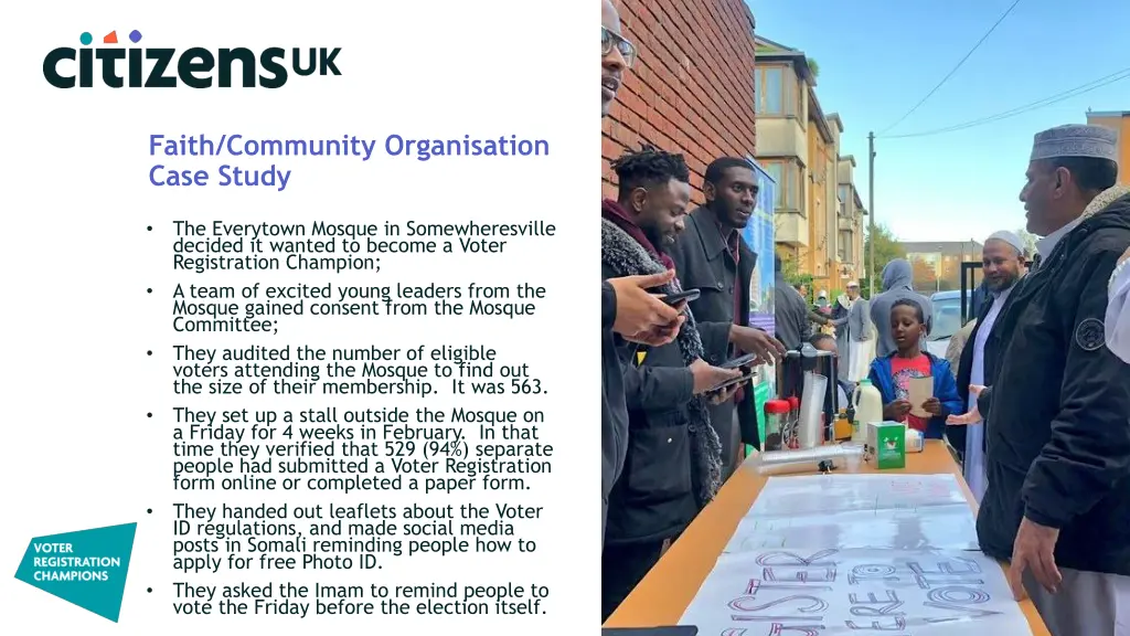 faith community organisation case study