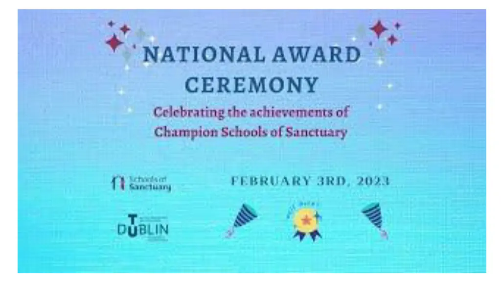 schools of sanctuary ireland awards ceremony