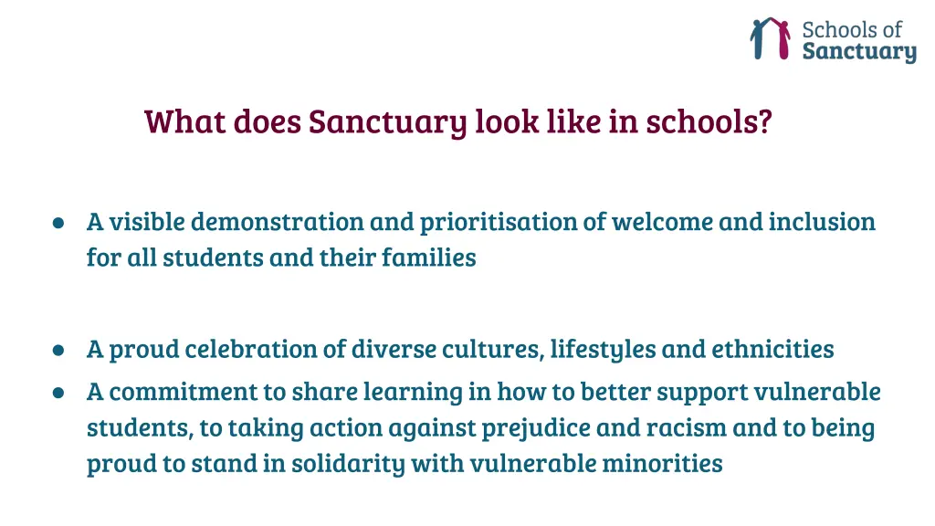 what does sanctuary look like in schools