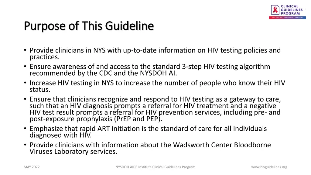 purpose of this guideline purpose of this