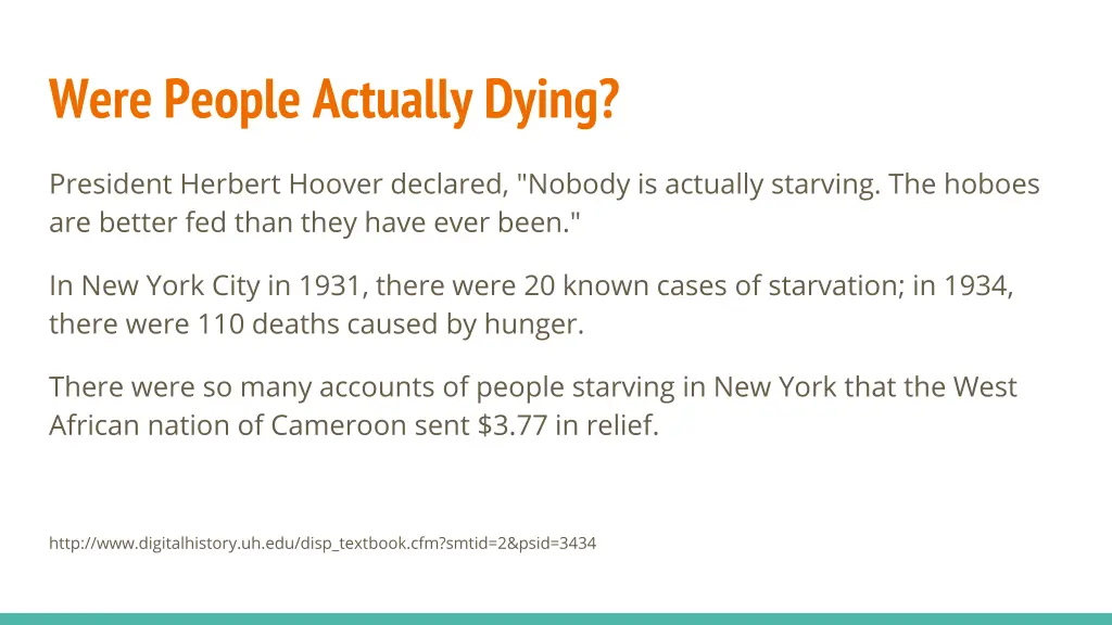 were people actually dying