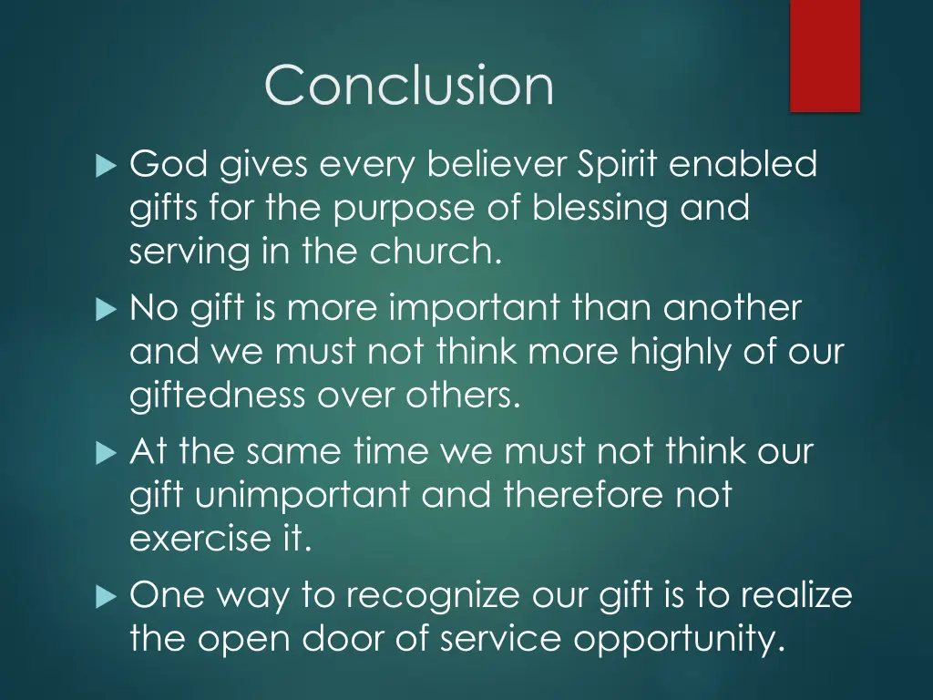 conclusion