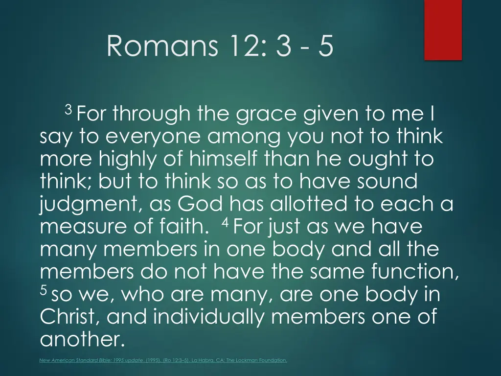 romans 12 3 5