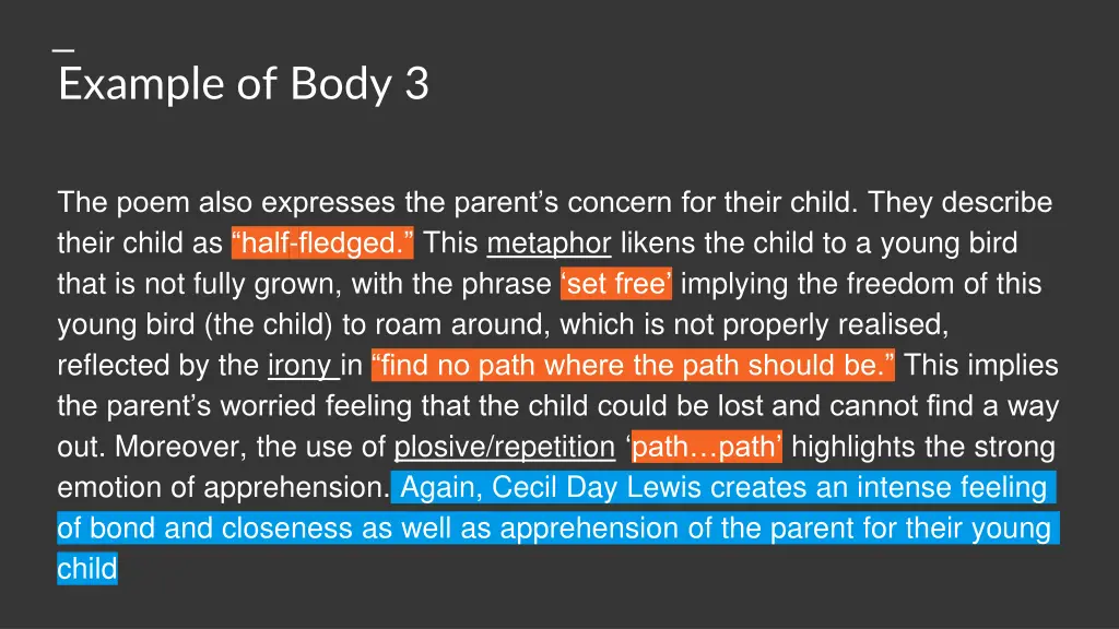 example of body 3