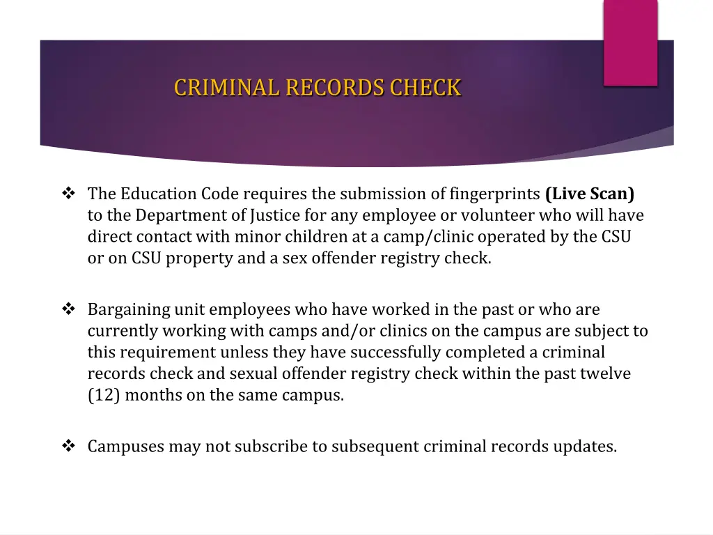 criminal records check
