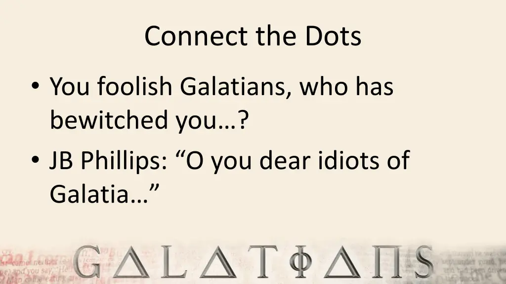 connect the dots
