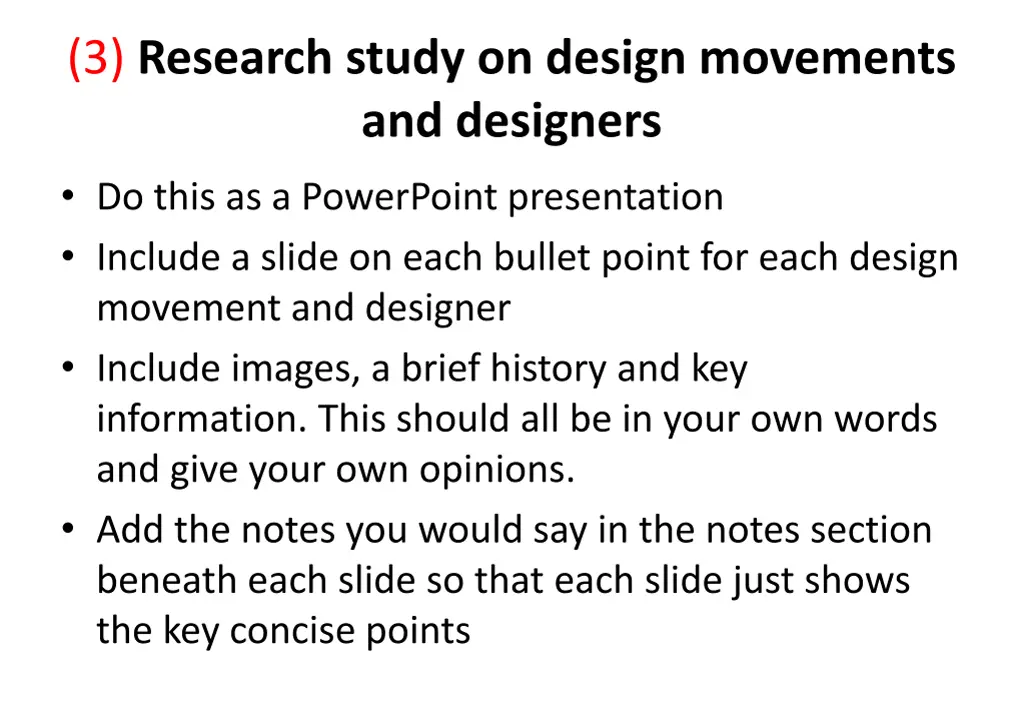 3 research study on design movements and designers