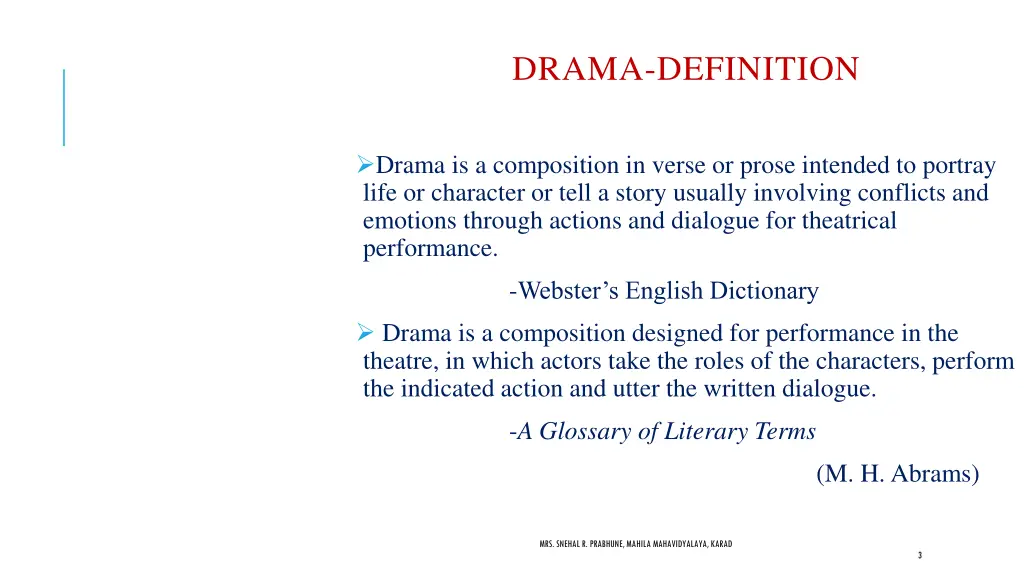 drama definition