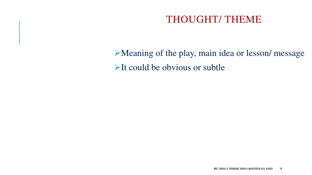 thought theme