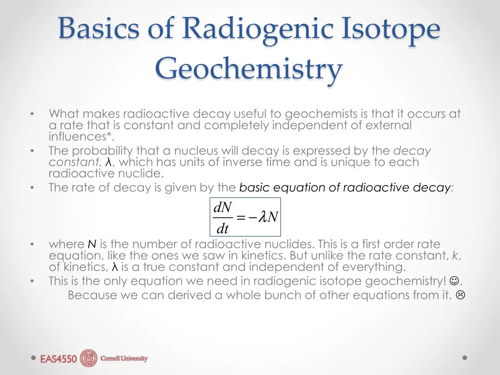 basics of radiogenic isotope geochemistry