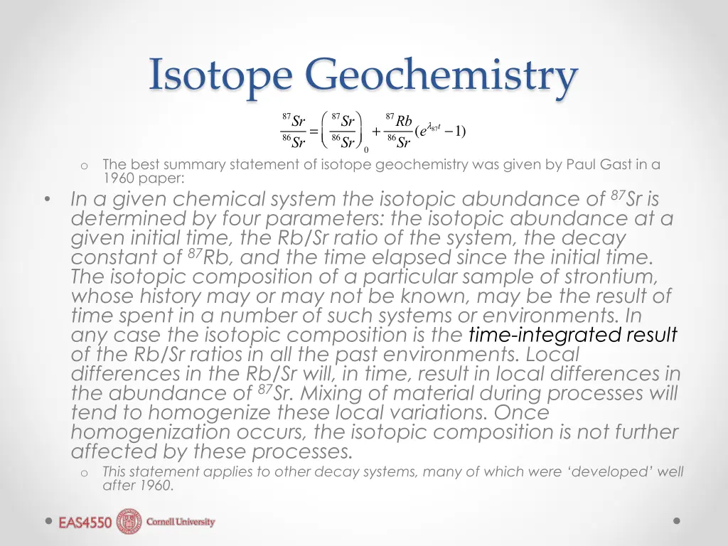 isotope geochemistry