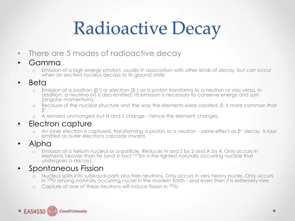 radioactive decay