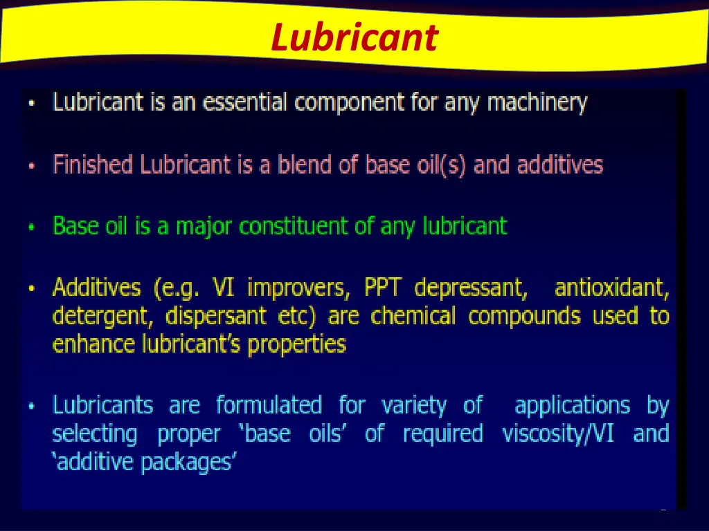 lubricant