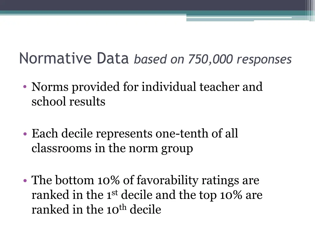 normative data based on 750 000 responses
