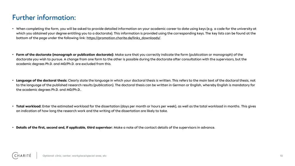 further information