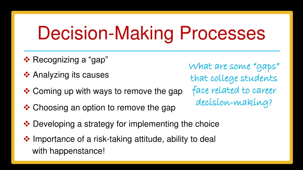 decision making processes