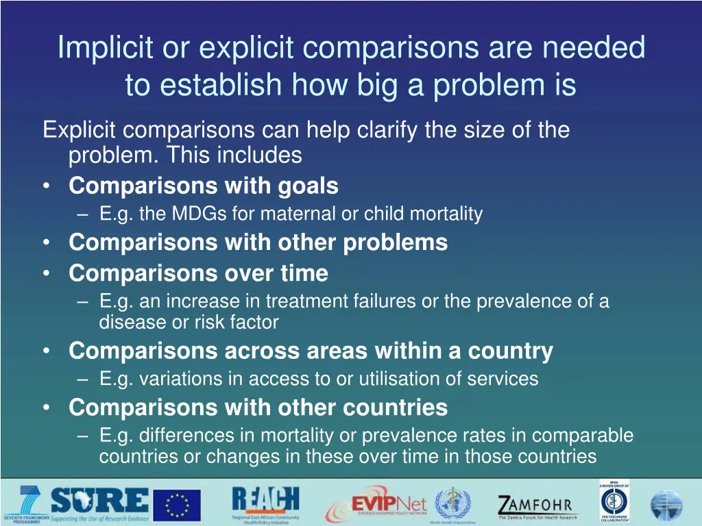 implicit or explicit comparisons are needed