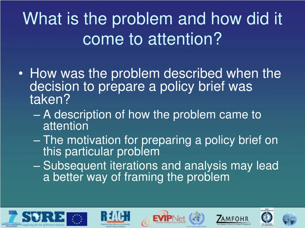 what is the problem and how did it come