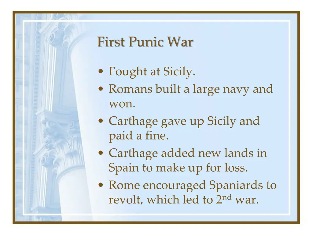 first punic war