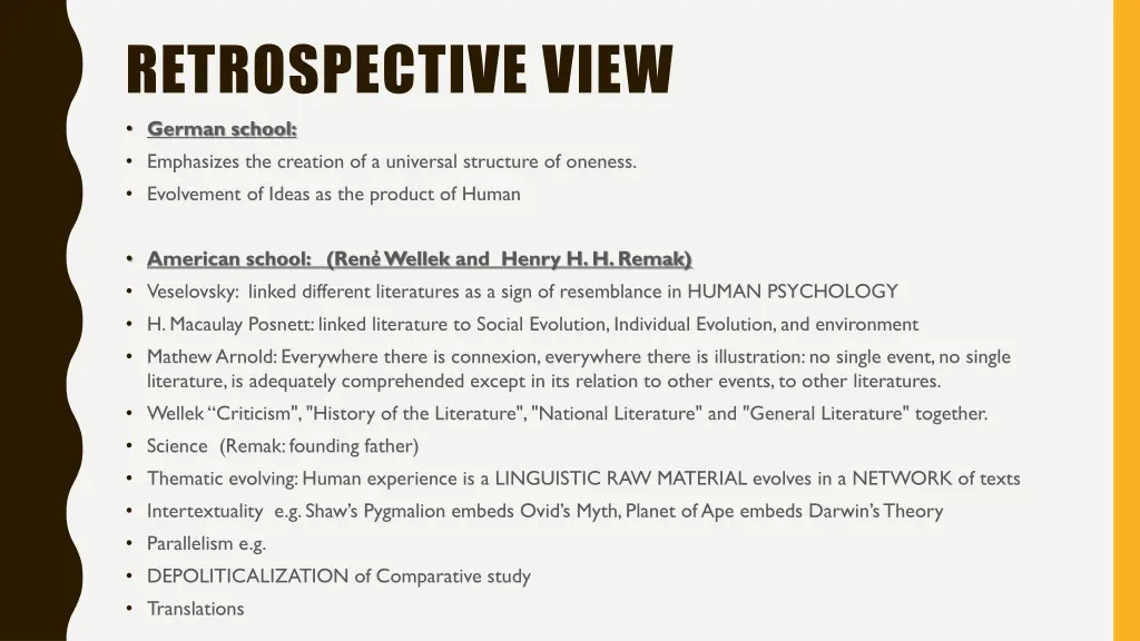retrospective view 1