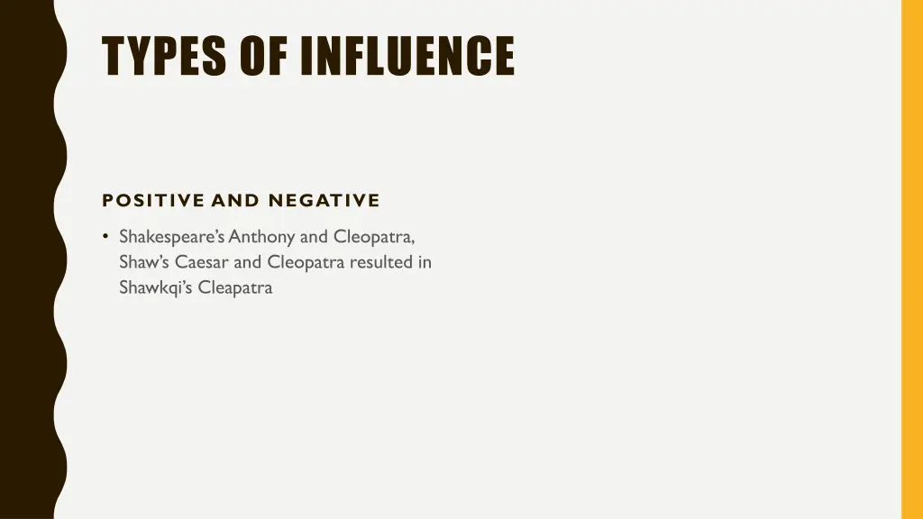 types of influence 1