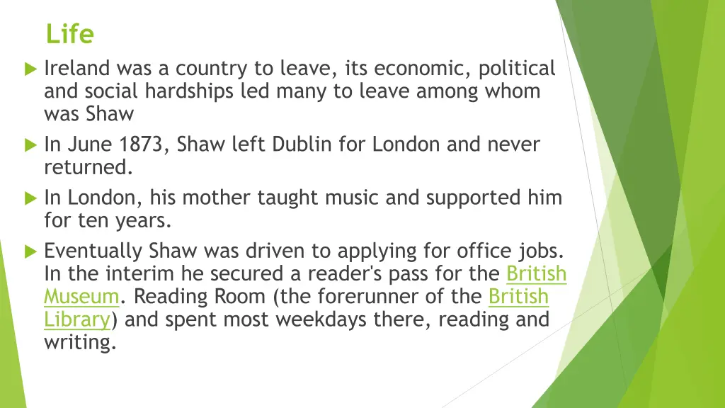 life ireland was a country to leave its economic