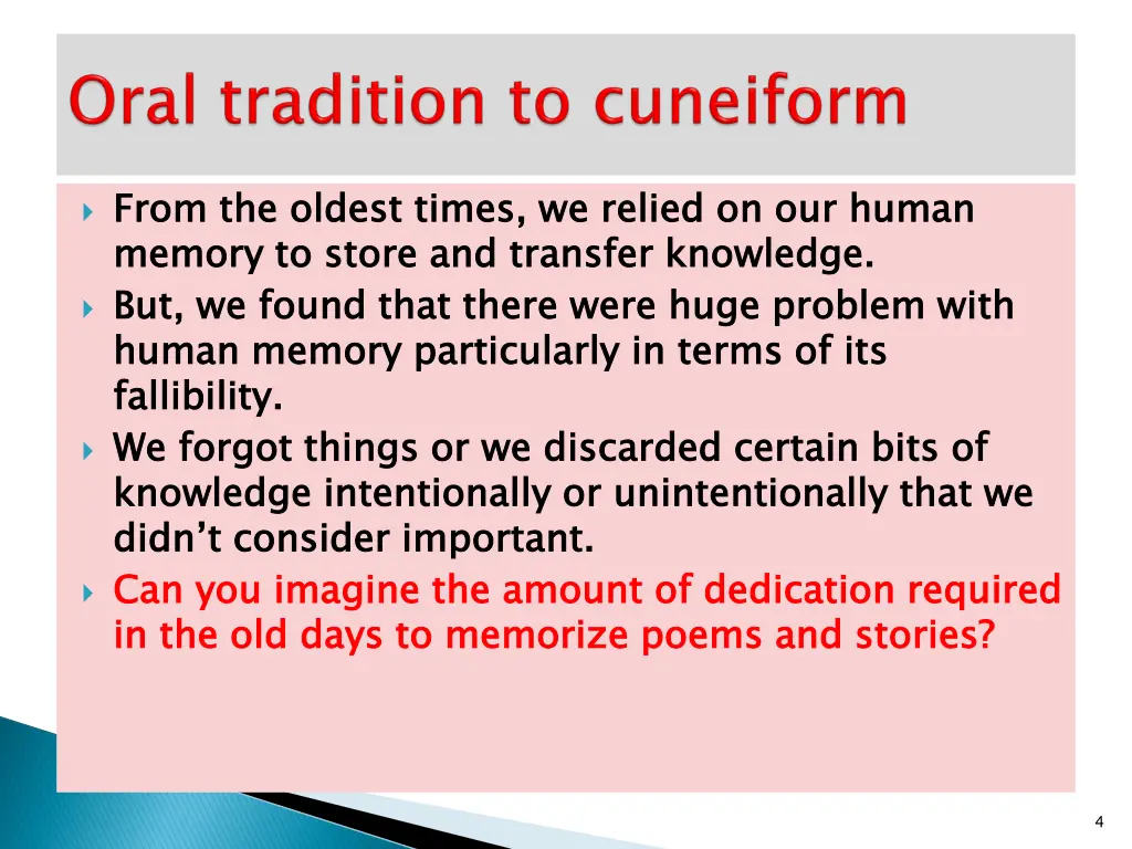 from the oldest times we relied on our human