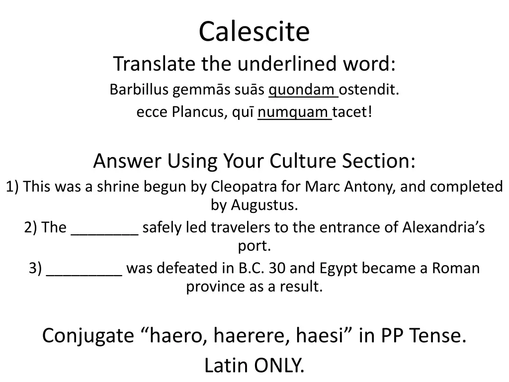 calescite 1