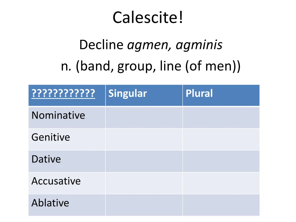 calescite