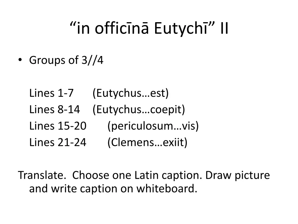 in offic n eutych ii