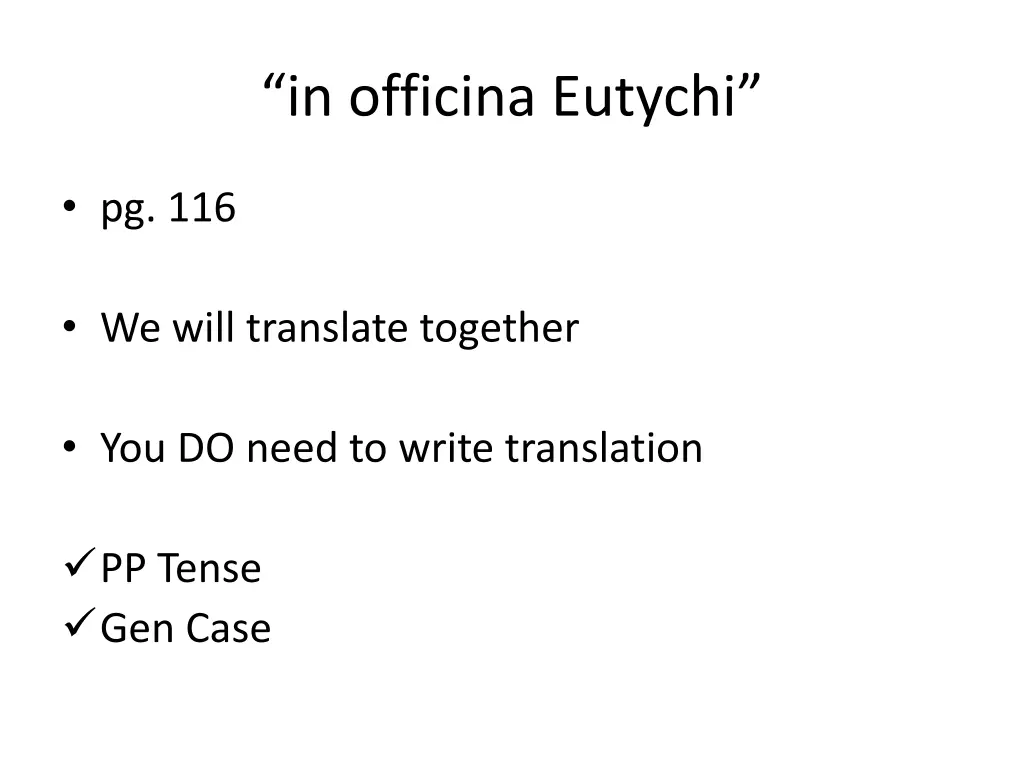 in officina eutychi