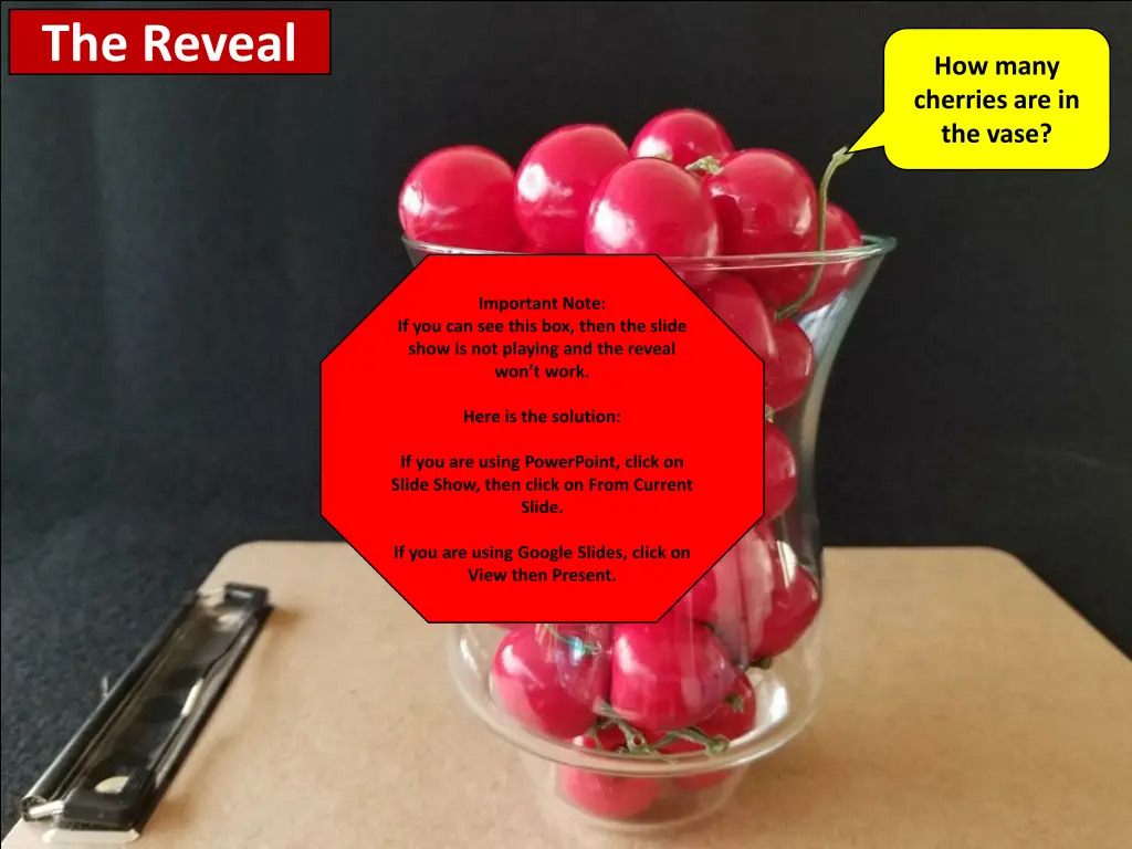 43 cherries the reveal