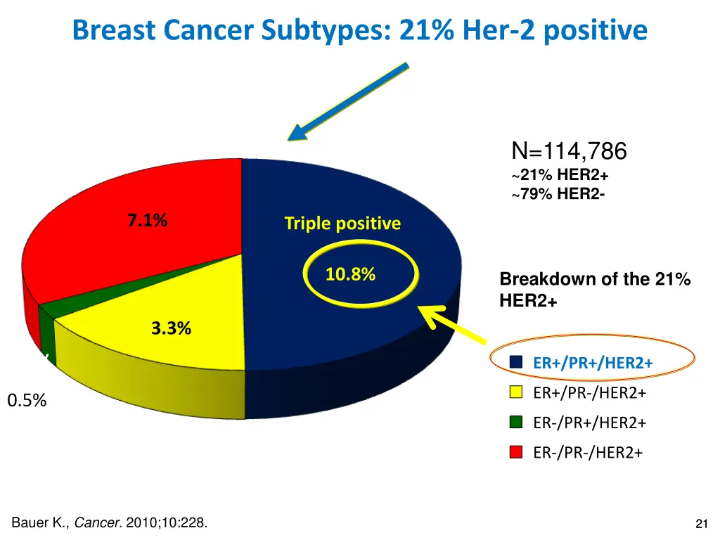 breast cancer subtypes 21 her 2 positive