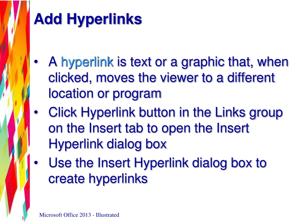 add hyperlinks