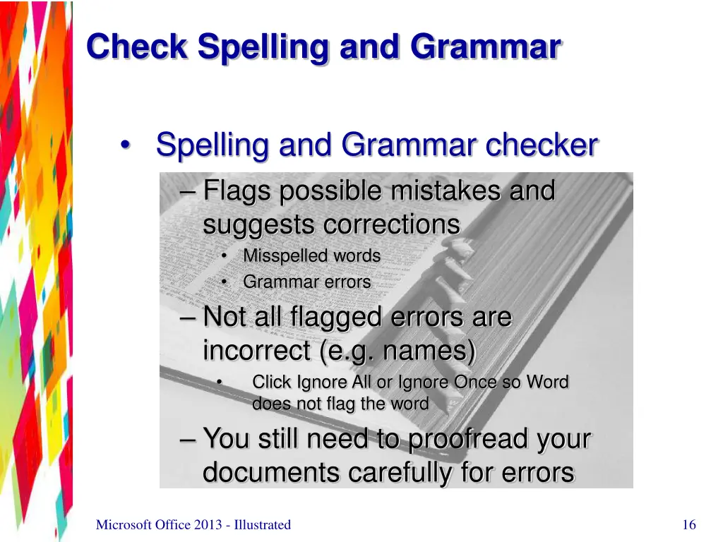 check spelling and grammar