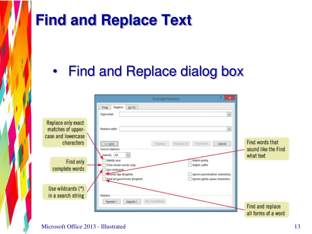 find and replace text 1