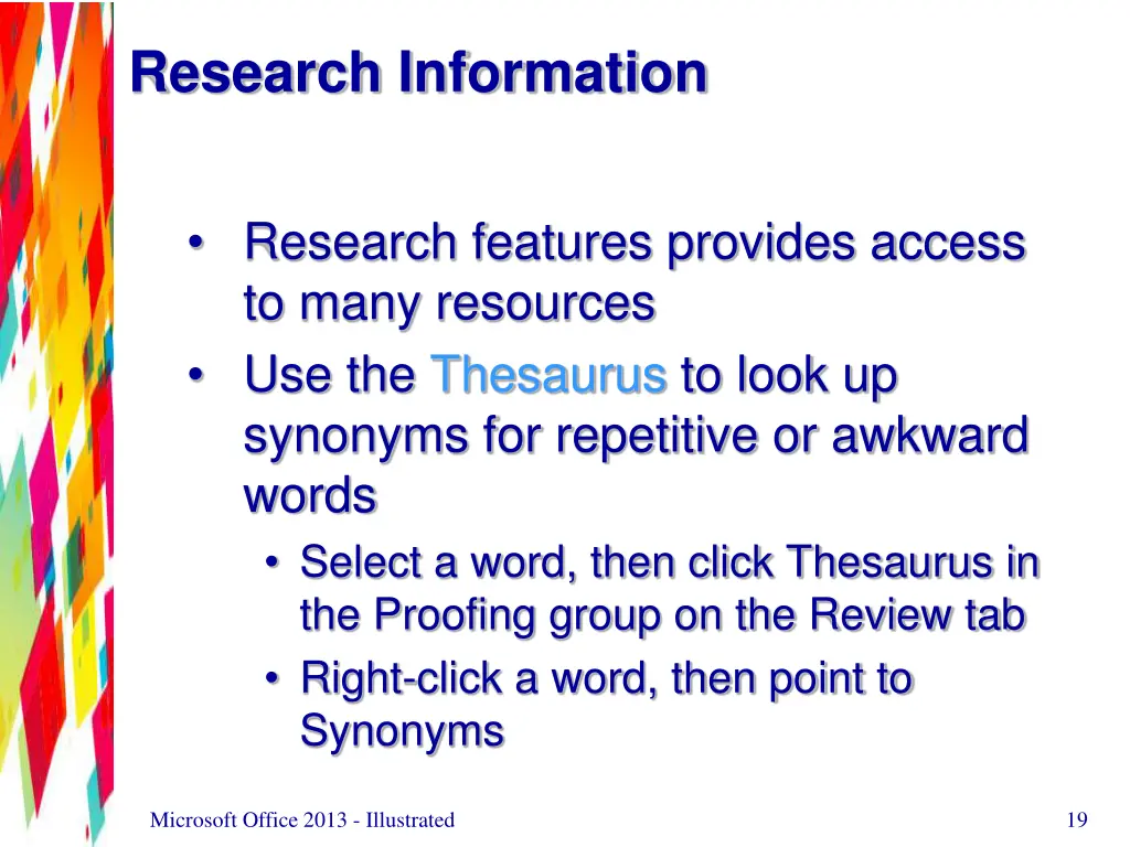 research information